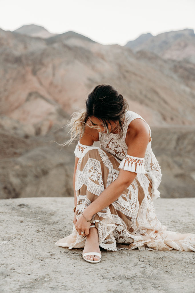 Bride in Death Valley Elopement