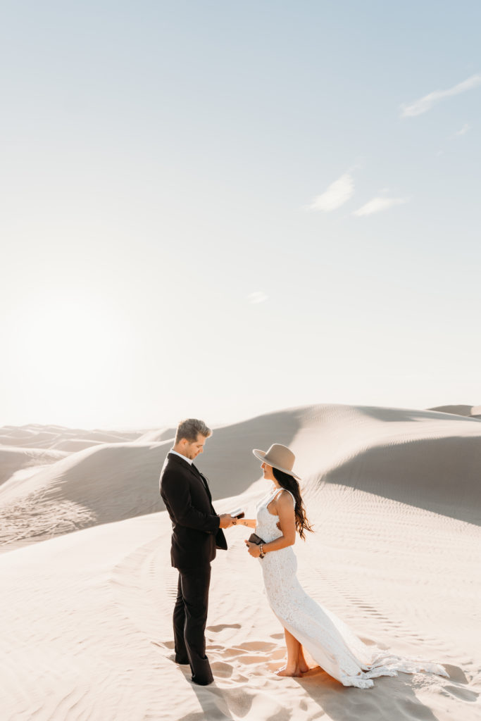 Wedding ceremony in the desert