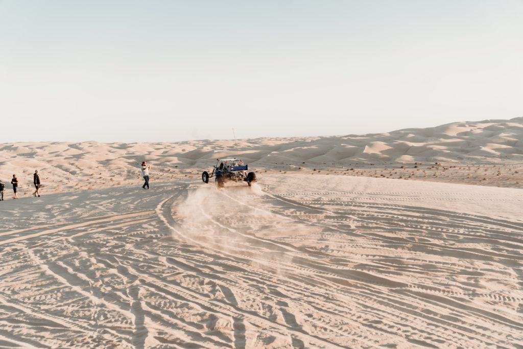 ATV riding in the desert