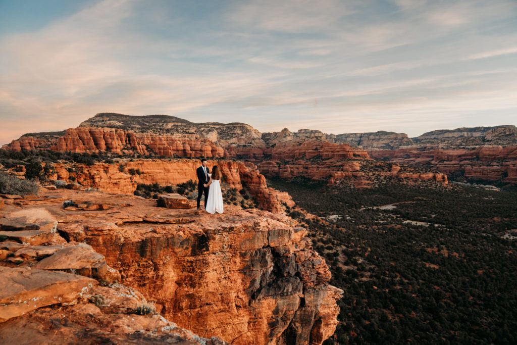 Arizona desert wedding photo