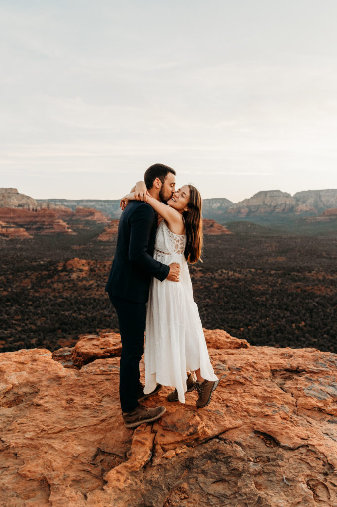 Intimate wedding ceremony in Sedona, Arizona