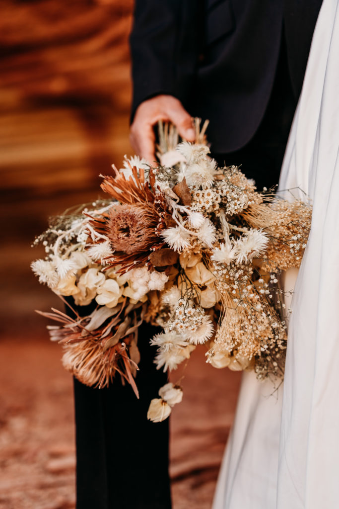 Desert bridal bouquet