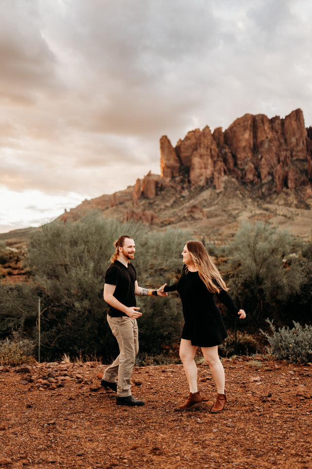 Engagement shoot in Arizona