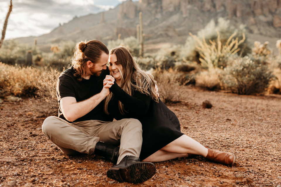 Couple in Lost Dutchman State Park