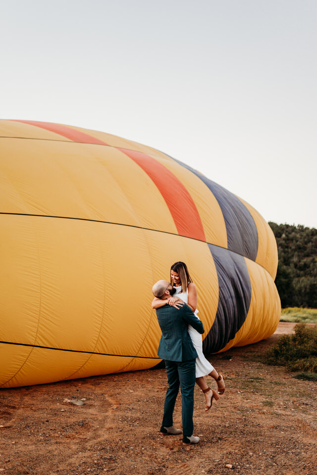 Sedona, Arizona hot air balloon wedding