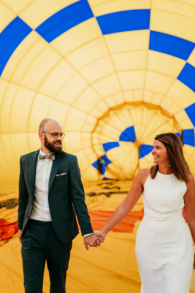 Hot air balloon elopement in Sedona