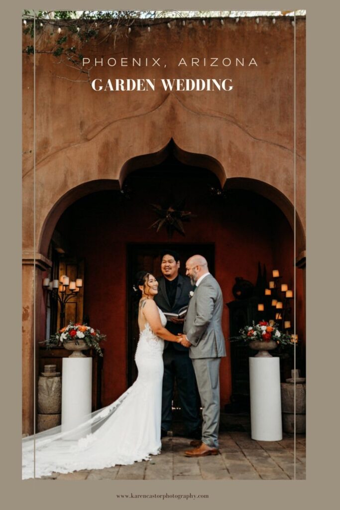 Phoenix, Arizona wedding at Boojum Tree Hidden Gardens
