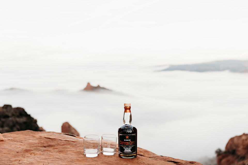 Whiskey shot in Sedona
