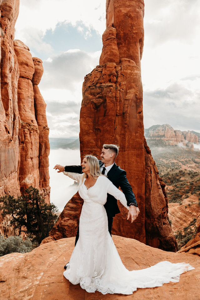 Cathedral rock elopement