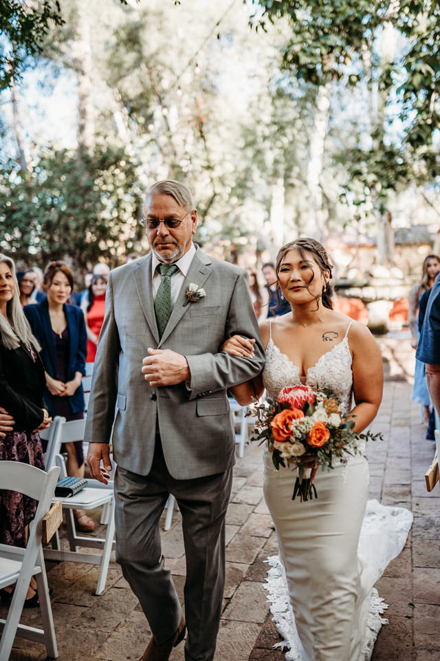 Boojum Tree Hidden Gardens, wedding ceremony