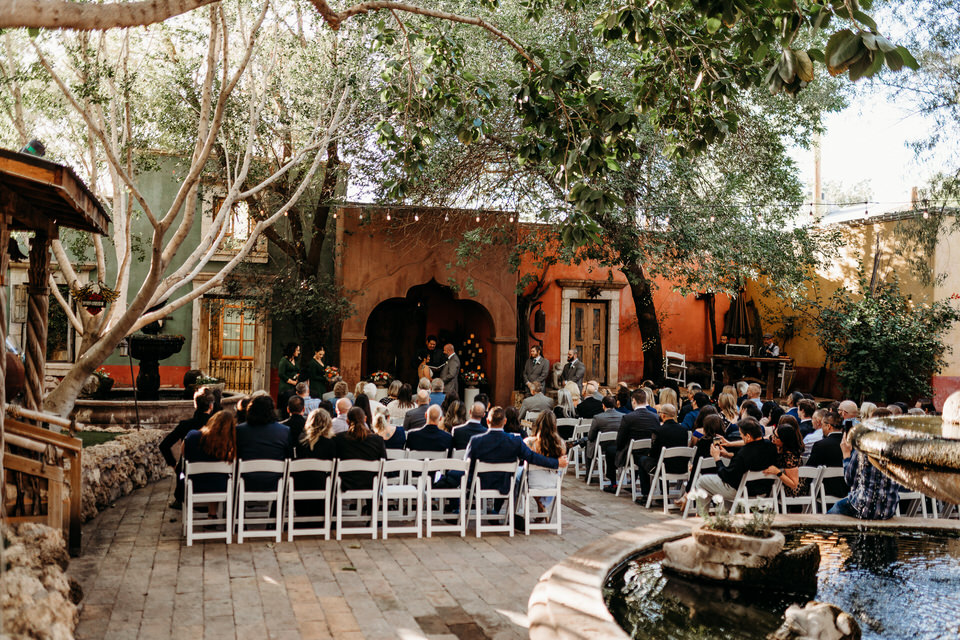 Phoenix wedding venue with garden ceremony