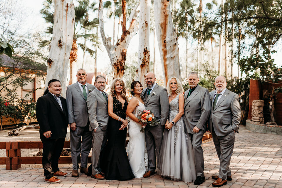 Boojum Tree Hidden Gardens, Phoenix wedding family photo