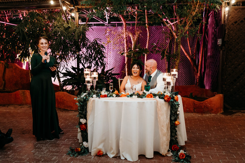 Boojum Tree Hidden Gardens, Phoenix wedding reception
