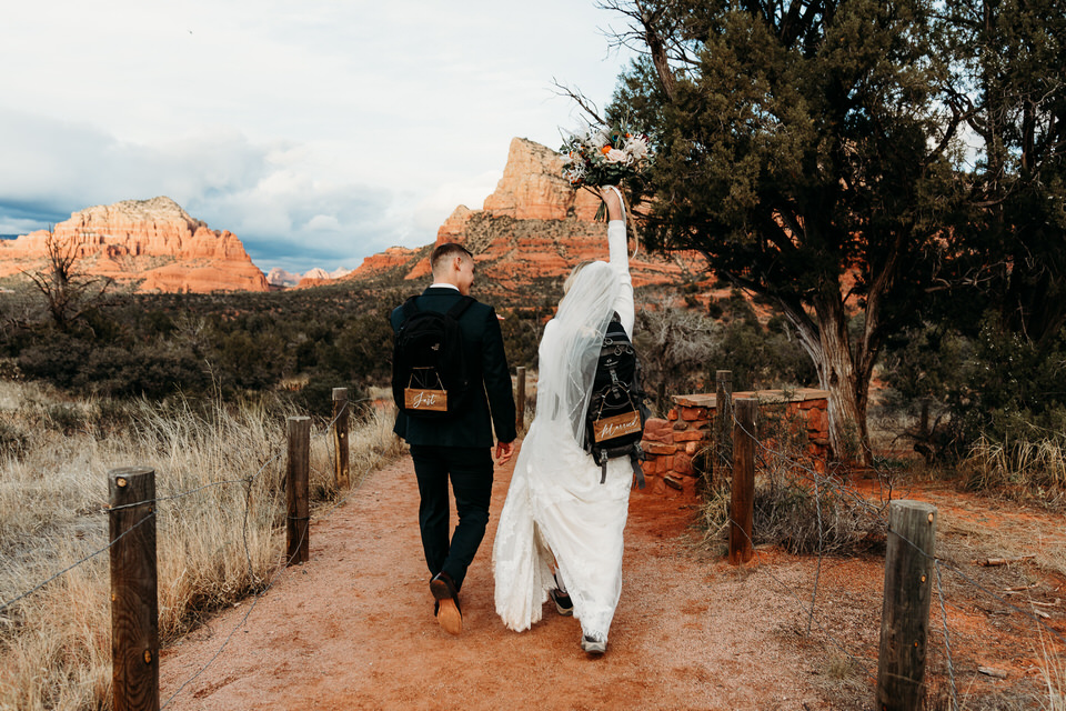 Adventure elopement in Sedona, AZ