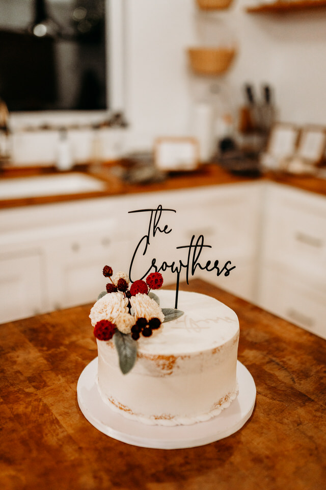 Sedona, Arizona elopement cake