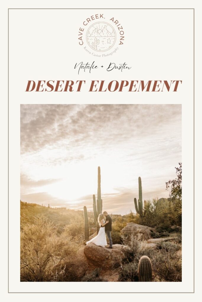 Desert elopement in Cave Creek, AZ