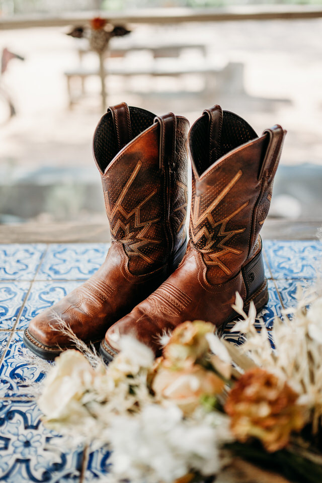 elopement cowboy boots