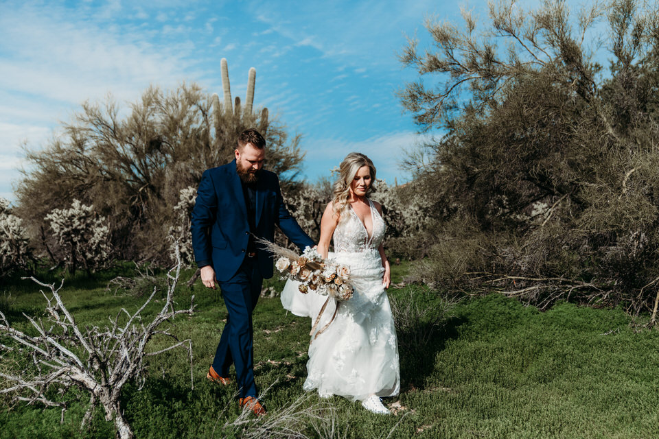 Desert Cave creek elopement