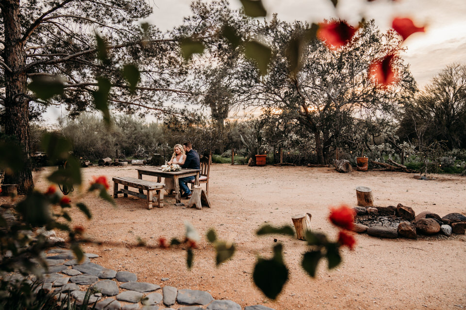 Elopement reception in Cave Creek Airbnb