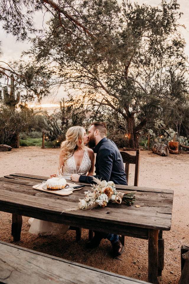 Elopement reception in Cave Creek Airbnb