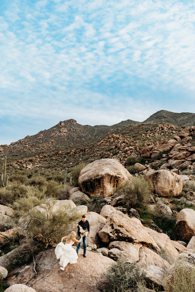 Cave Creek Desert elopement in Arizona