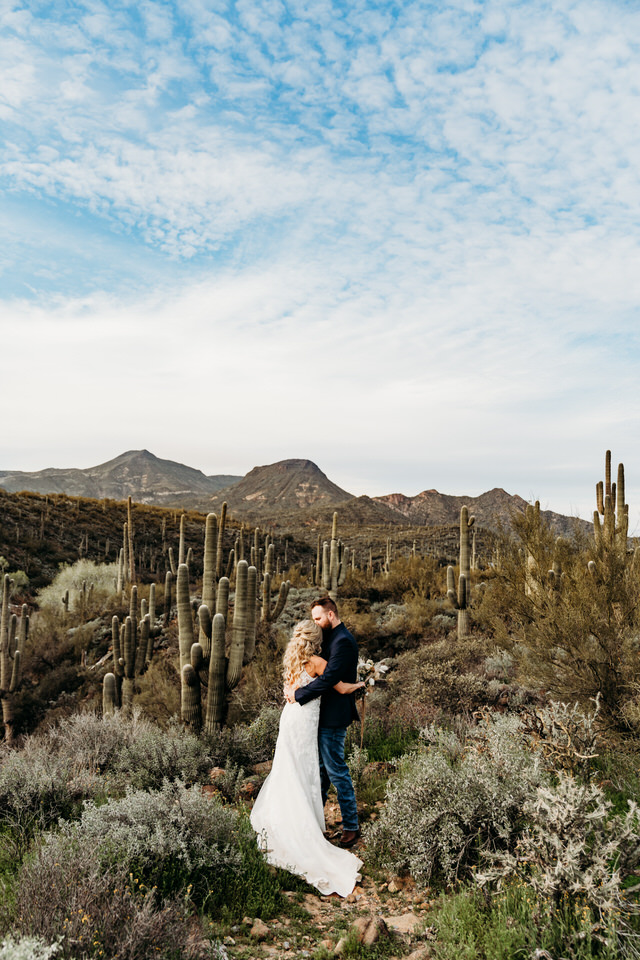 Cave Creek Desert elopement in Arizona