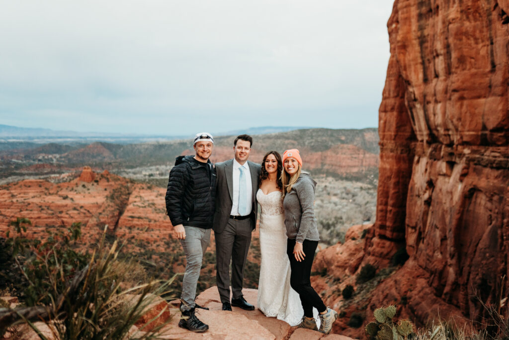 Allison + Thomas' Sedona Small Wedding was captured by Arizona-based elopement photographer, Karen Castor Photography.