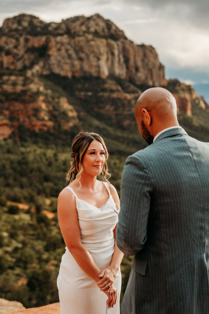 Arizona northern lights elopement featuring an intimate desert wedding day focused on presence and connection.
