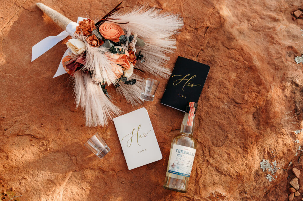 A Sedona adventure elopement featuring a sunrise hike, off-road Jeep experience, and sunset at Merry Go Round Rock.