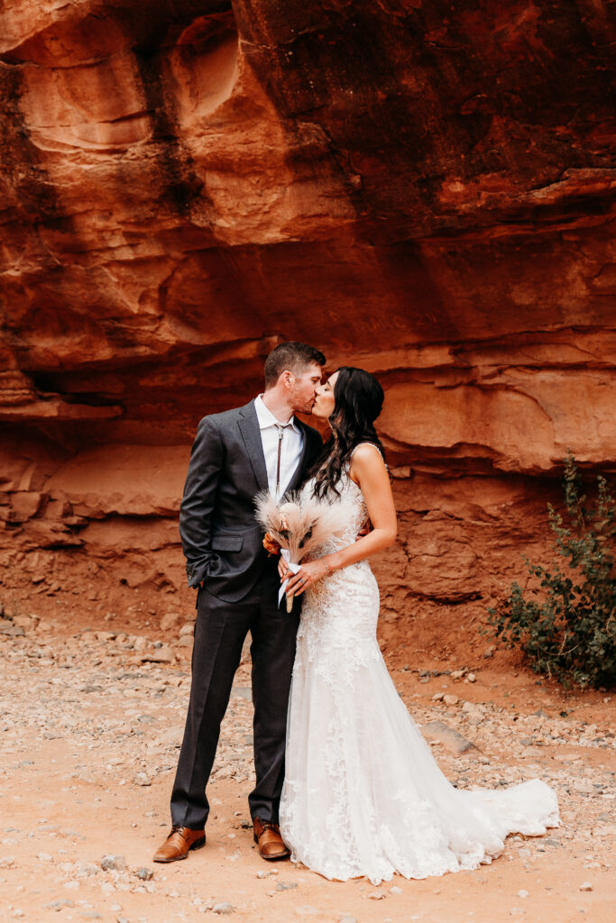 A Sedona adventure elopement featuring a sunrise hike, off-road Jeep experience, and sunset at Merry Go Round Rock.