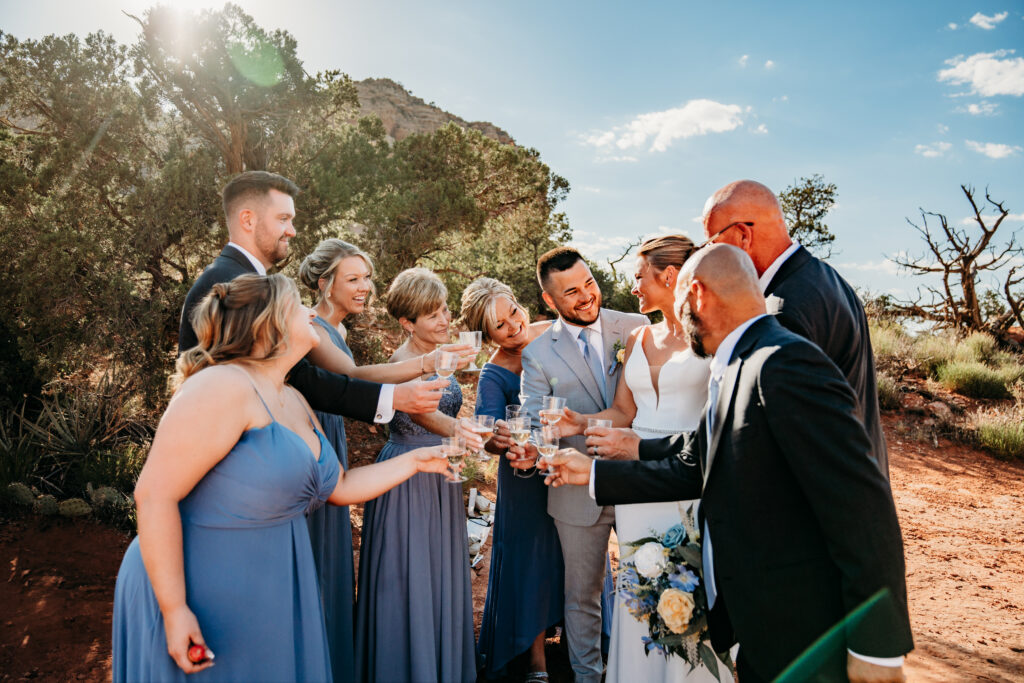 An adventurous Sedona elopement with a hike to Yavapai Vista, an intimate ceremony, and a relaxed, experience-driven timeline.
